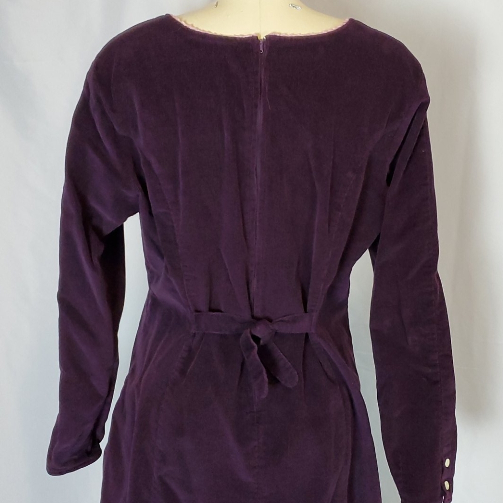 FADS, 12, Vtg purple long sleeve modest dress - Picture 7 of 9